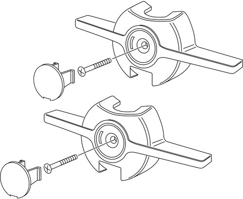 Gustavsberg Nautic, RH-knapp for mengde- og temperaturside
