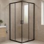 Dusjhj�rne svart 80x80x185 - Onyx 80