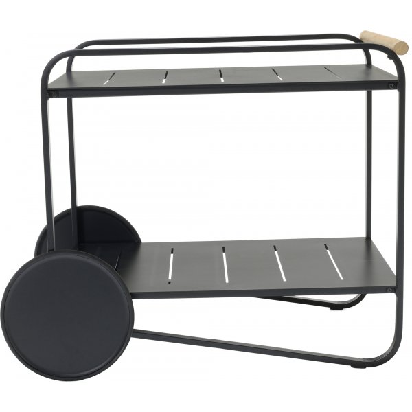 Livsstil Hageportaler - Serveringsvogn svart / Teak