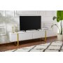 Serenity TV-stativ 180 cm - Hvit/gull