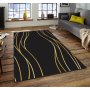 Estera 70 teppe 160 x 230 cm - Sort/gull Estera 70 teppe 160 x 230 cm - Sort/gull