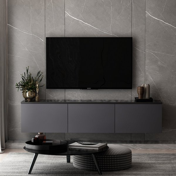 Neon TV-stativ - Antrasitt