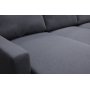 U-formet sovesofa Dream med oppbevaring - 299 cm - m�rkegr�