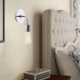Krom vegglampe