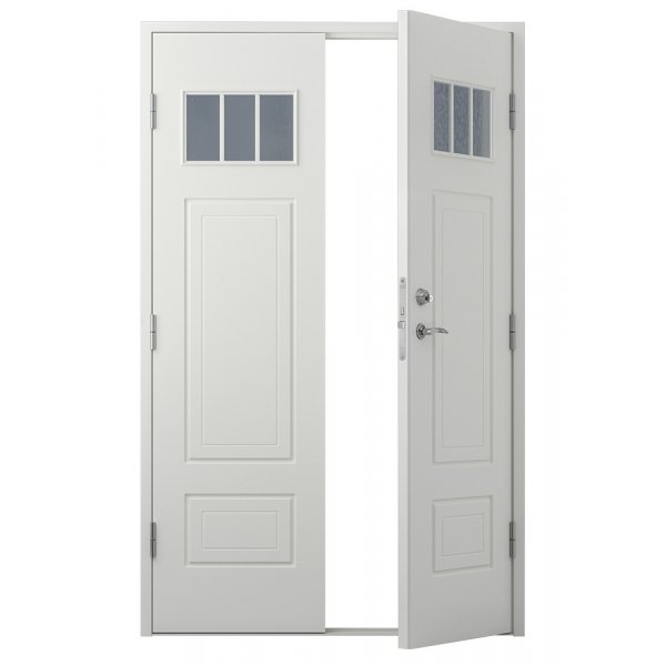 Dobbel ytterdr Louise med vindu