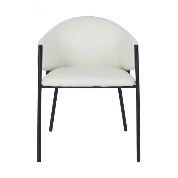 Spisestol beige/svart - Stacey