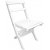 Knohult sammenleggbar stol - Hvit