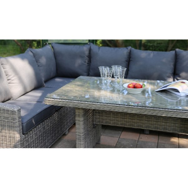 Hawaii sofagruppe - Hj�rnesofa + Rengj�ringsspray for utem�bler