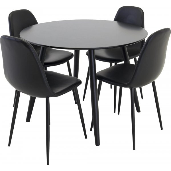 Paradis spisebord 100 cm - Svart Paradis spisebord 100 cm - Svart
