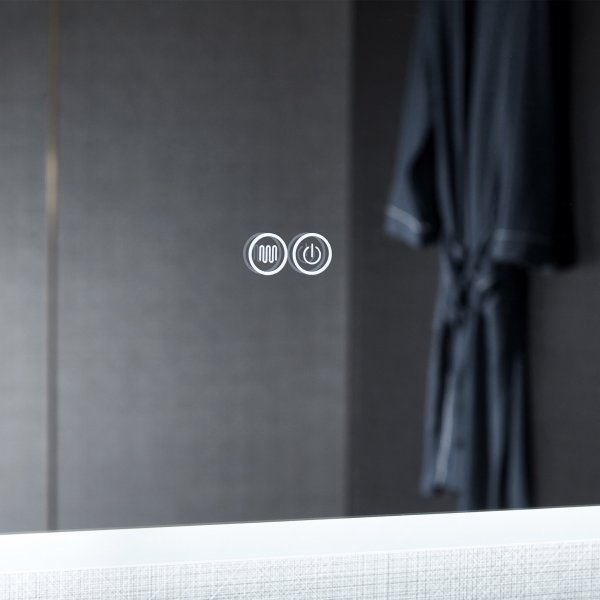 Baderomsspeil 140 x 100 cm med LED-belysning og antidugg Baderomsspeil 140 x 100 cm med LED-belysning og antidugg