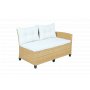 Utend�rs sofagruppe med divan og lenestol | Loungegruppe i kunstrotting | Beige