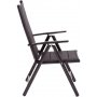 Utespisegruppe Ibiza bord 185cm + 8 stoler - Svart
