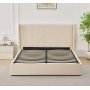 Sengeramme med oppbevaring inkludert hodegavl 160 x 200 cm beige - Bianca