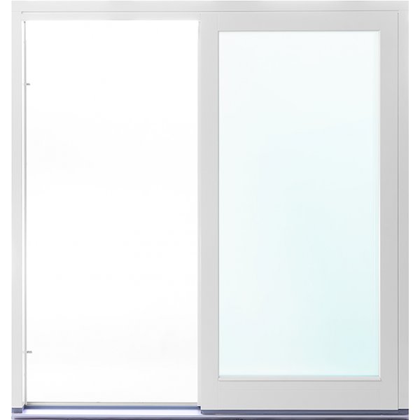 2-delt fasadeparti i tre med skyvedører - 3-lags glass + Drivreim 2-delt fasadeparti i tre med skyvedører - 3-lags glass + Drivreim