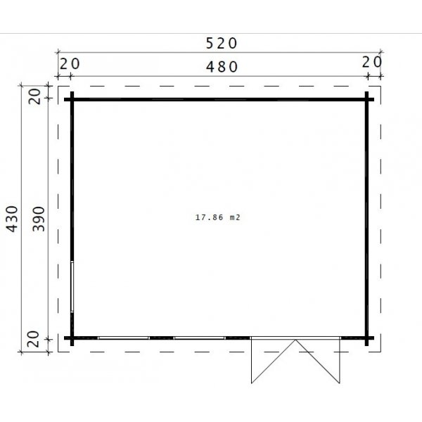 Anneks Ingmar A - 20,5 m² Anneks Ingmar A - 20,5 m²