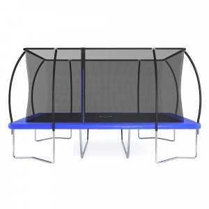 Firkantet trampoline med sikkerhetsnett + Utendrsleker