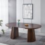 Crossby rundt spisebord uttrekkbart �120-200 cm - Valn�tt