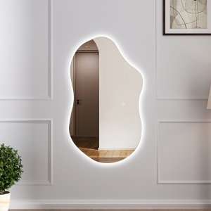 Helfigursspeil | 120x70cm | Veggmontert | LED-belysning med dimmer | Fiona Helfigursspeil | 120x70cm | Veggmontert | LED-belysning med dimmer | Fiona