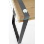 Emma skrivebord 120 x 60 cm - Eik/svart Emma skrivebord 120 x 60 cm - Eik/svart