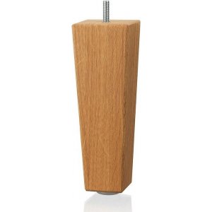 Sengeben i eik, 4-pakning - Kjegleformet - 23 cm Sengeben i eik, 4-pakning - Kjegleformet - 23 cm
