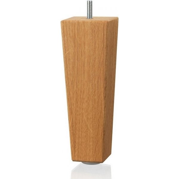 Sengeben i eik, 4-pakning - Kjegleformet - 23 cm