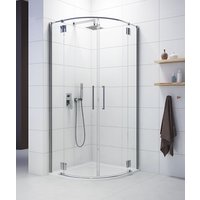 Space Line halvrundt dusjhjørne - 6 & 8 mm glass Space Line halvrundt dusjhjørne - 6 & 8 mm glass
