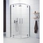 Space Line halvrundt dusjhjrne - 6 & 8 mm glass