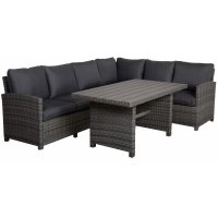 Torekov loungegruppe hjørnesofa med bord 3H2 - Grå Torekov loungegruppe hjørnesofa med bord 3H2 - Grå