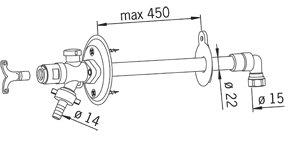 Oras Vannutkaster, DN15 431415