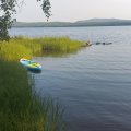 Kundebilde SUP-padlebrett 320 cm bl�/gul | Oppbl�sbart stand-up-padlebrett med tilbeh�r