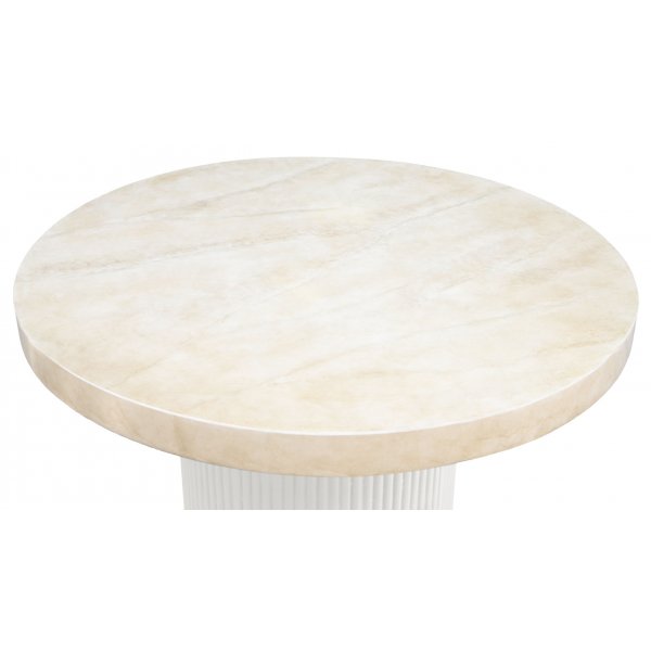 Merca utendrs salongbord 80 cm - Travertinfinish