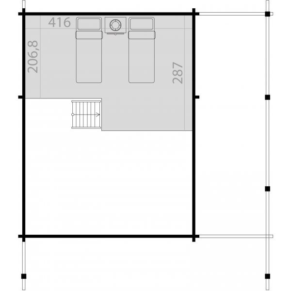 Feriehus Helga B - 26,1 m² Feriehus Helga B - 26,1 m²