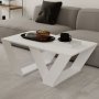 1 Pipra salongbord 110 x 60 cm - Hvit