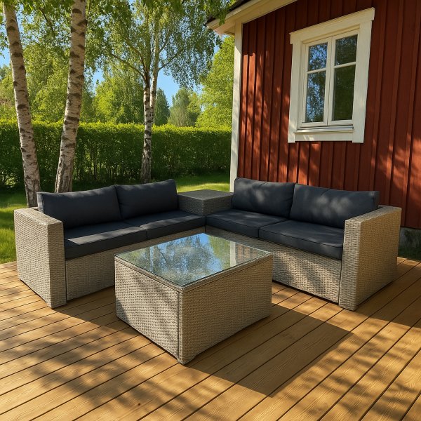 Orlando loungegruppe i kunstrotting - Gr