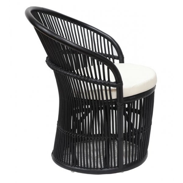 Narva lenestol i rotting - Svart