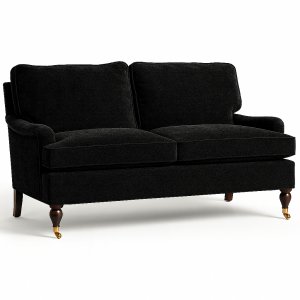 Howard Classic 3-seters sofa - Sort fløyel Howard Classic 3-seters sofa - Sort fløyel