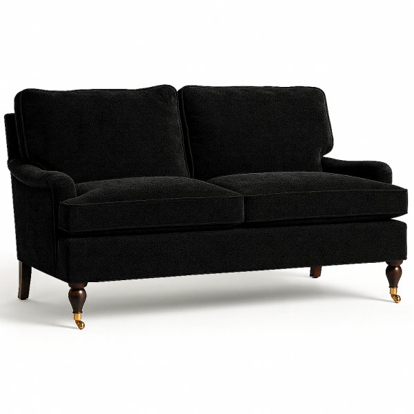 Howard Classic 3-seters sofa - Sort fl�yel