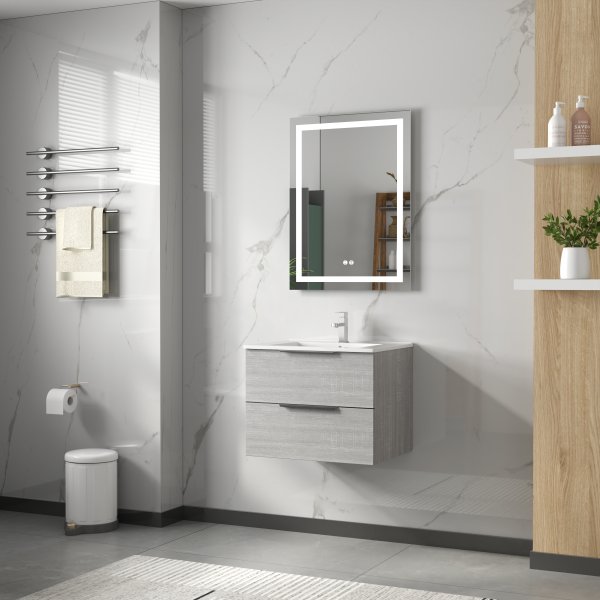 Baderomsmbler London 60 cm - Betonggr