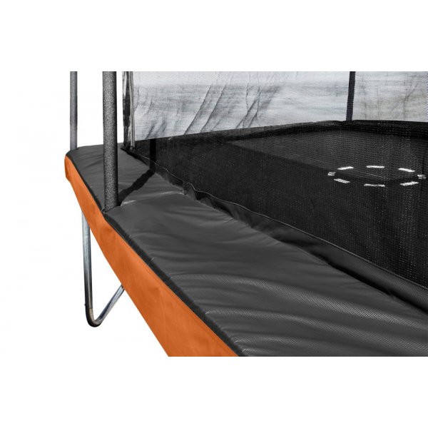 Rektangulær trampoline med sikkerhetsnett - 366 x 244 cm + Jordanker 40 cm - 4 stk Rektangulær trampoline med sikkerhetsnett - 366 x 244 cm + Jordanker 40 cm - 4 stk