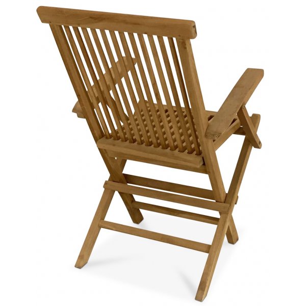 Saltö stol med armlener - Teak + Tekstilimpregnering for utemøbler Saltö stol med armlener - Teak + Tekstilimpregnering for utemøbler