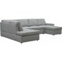 U-sofa sovesofa Tärnö vendbar med oppbevaring - 304 cm - lys grå U-sofa sovesofa Tärnö vendbar med oppbevaring - 304 cm - lys grå