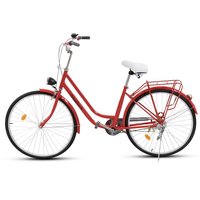 Damesykkel Classic 26« - rød og hvit Damesykkel Classic 26« - rød og hvit