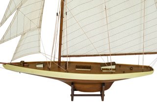 Modellbåt Columbia II seilbåt - Mahogny Modellbåt Columbia II seilbåt - Mahogny