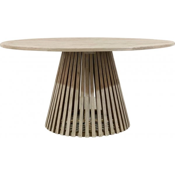 Salt rundt kjegleformet spisebord D150 cm - Gr teak