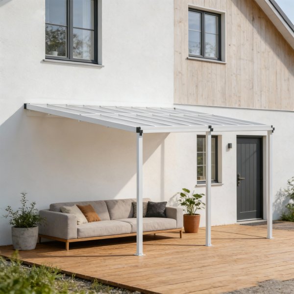 Terrassetak Jim - Hvit - 300 x 495 cm