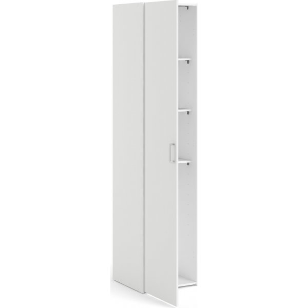 Hvit Space-garderobe - 40 cm bred - 175 cm høy Hvit Space-garderobe - 40 cm bred - 175 cm høy