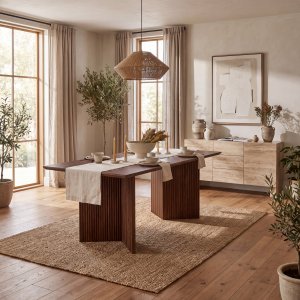 Spisebord 180x90 cm Valnøtt - Crossby Spisebord 180x90 cm Valnøtt - Crossby