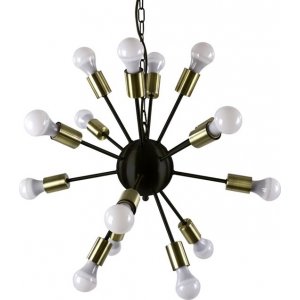 Taklampe Svart / Messing