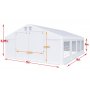 Partytelt i PVC - 6 x 8 m