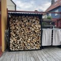 Kundebilde Vedbod Robust med PE-trekk - Sort 140 cm